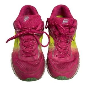 Fila Women's Hot Pink & Neon Yellow Athletic Sneakers